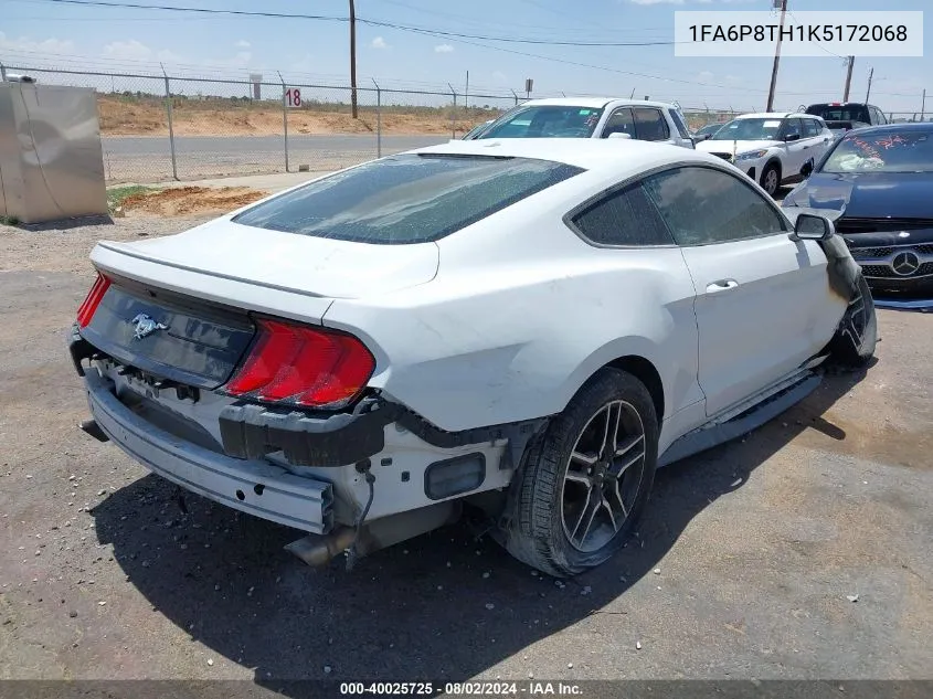 2019 Ford Mustang Ecoboost Premium VIN: 1FA6P8TH1K5172068 Lot: 40025725