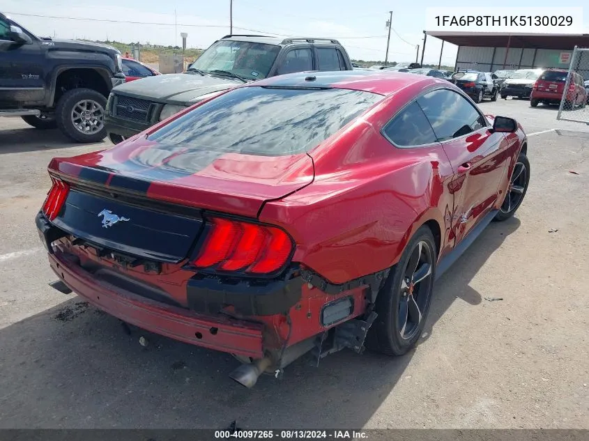 2019 Ford Mustang Ecoboost VIN: 1FA6P8TH1K5130029 Lot: 40097265