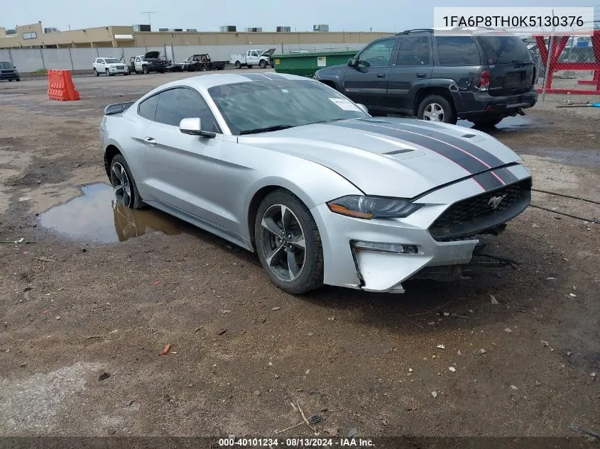 2019 Ford Mustang Ecoboost VIN: 1FA6P8TH0K5130376 Lot: 40101234