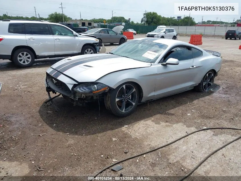 2019 Ford Mustang Ecoboost VIN: 1FA6P8TH0K5130376 Lot: 40101234