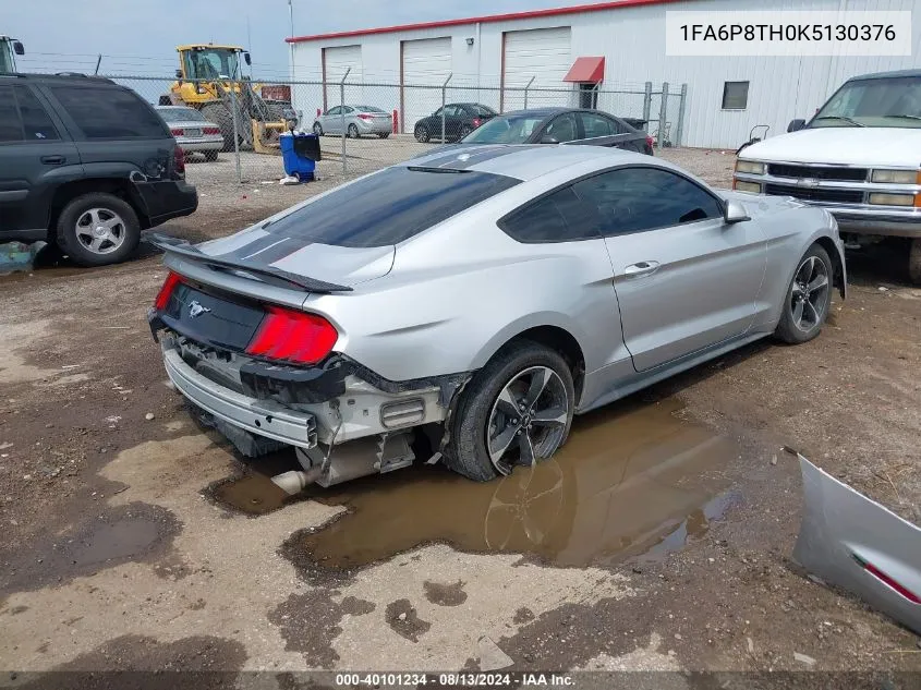 2019 Ford Mustang Ecoboost VIN: 1FA6P8TH0K5130376 Lot: 40101234