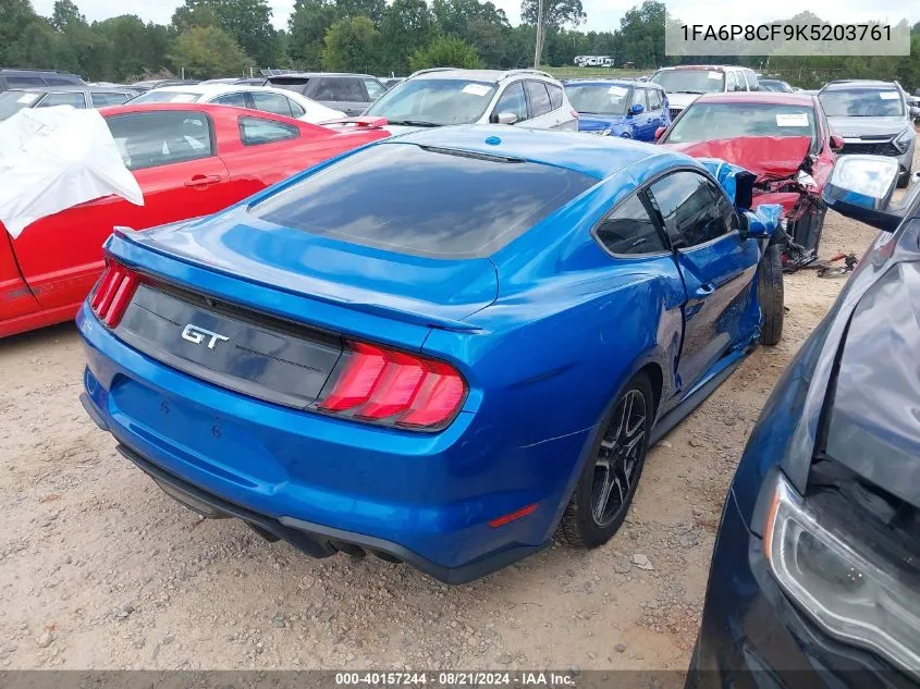 1FA6P8CF9K5203761 2019 Ford Mustang Gt