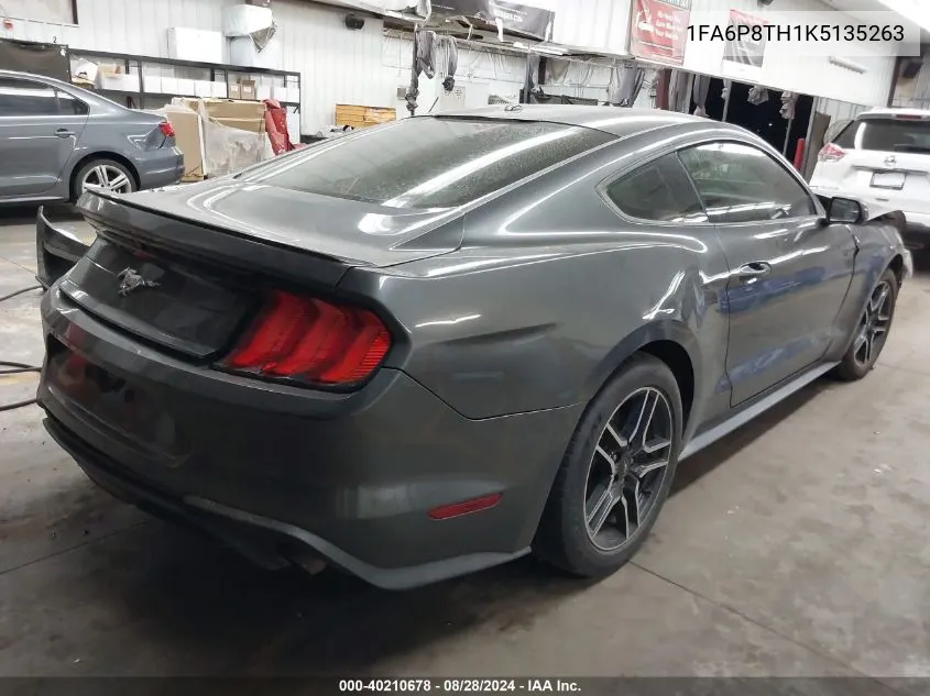 2019 Ford Mustang Ecoboost VIN: 1FA6P8TH1K5135263 Lot: 40210678