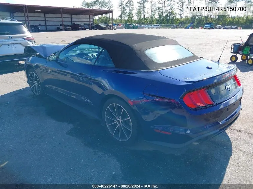 1FATP8UH4K5150700 2019 Ford Mustang Ecoboost Premium