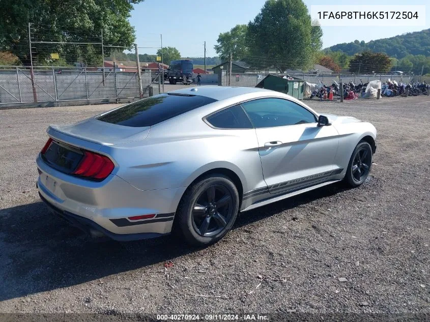 2019 Ford Mustang Ecoboost Premium VIN: 1FA6P8TH6K5172504 Lot: 40270924