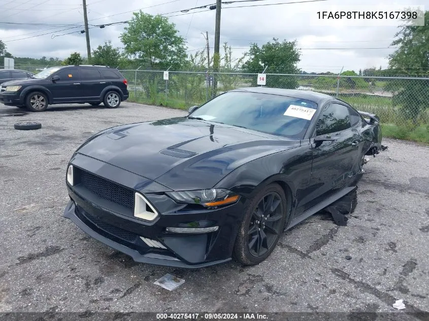 2019 Ford Mustang VIN: 1FA6P8TH8K5167398 Lot: 40275417