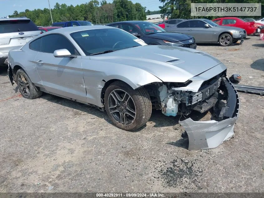 2019 Ford Mustang Ecoboost VIN: 1FA6P8TH3K5147737 Lot: 40292911