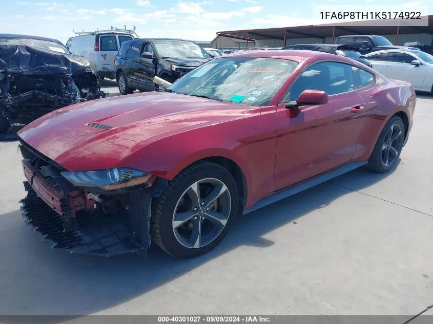 1FA6P8TH1K5174922 2019 Ford Mustang Ecoboost