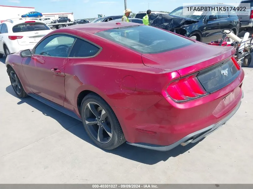 1FA6P8TH1K5174922 2019 Ford Mustang Ecoboost