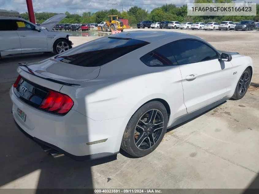 2019 Ford Mustang Gt VIN: 1FA6P8CF0K5166423 Lot: 40323591