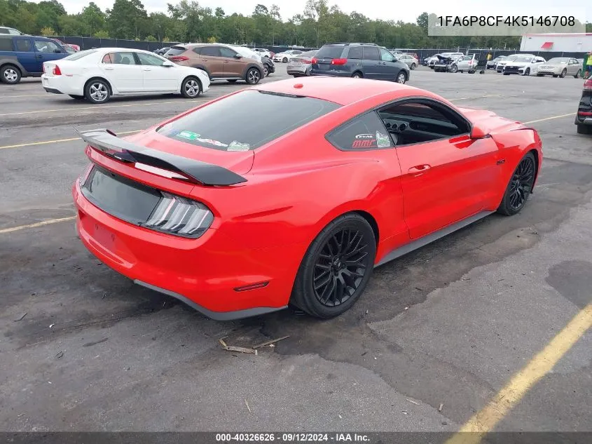 1FA6P8CF4K5146708 2019 Ford Mustang Gt