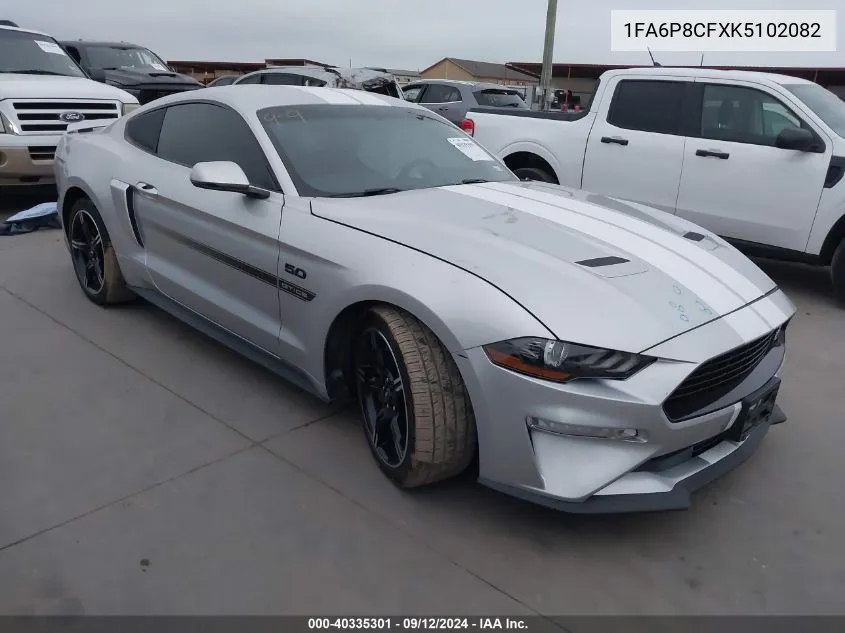 1FA6P8CFXK5102082 2019 Ford Mustang Gt