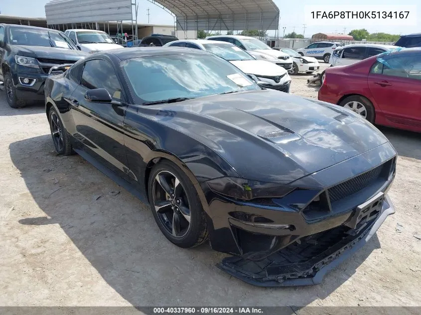 2019 Ford Mustang VIN: 1FA6P8TH0K5134167 Lot: 40337960