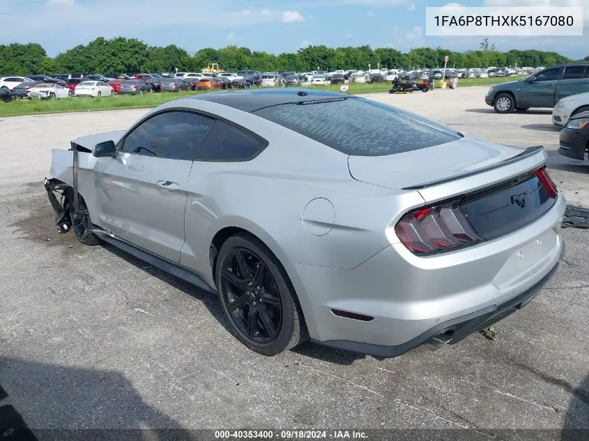 2019 Ford Mustang Ecoboost VIN: 1FA6P8THXK5167080 Lot: 40353400