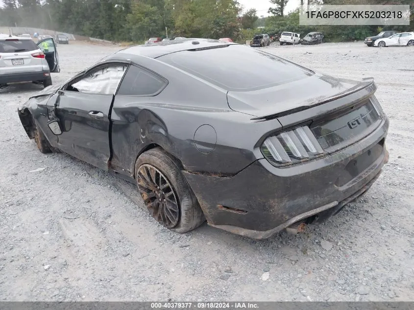 2019 Ford Mustang Gt VIN: 1FA6P8CFXK5203218 Lot: 40379377