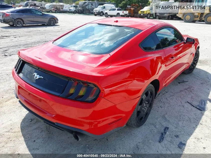 2019 Ford Mustang Ecoboost VIN: 1FA6P8TH6K5141754 Lot: 40410545