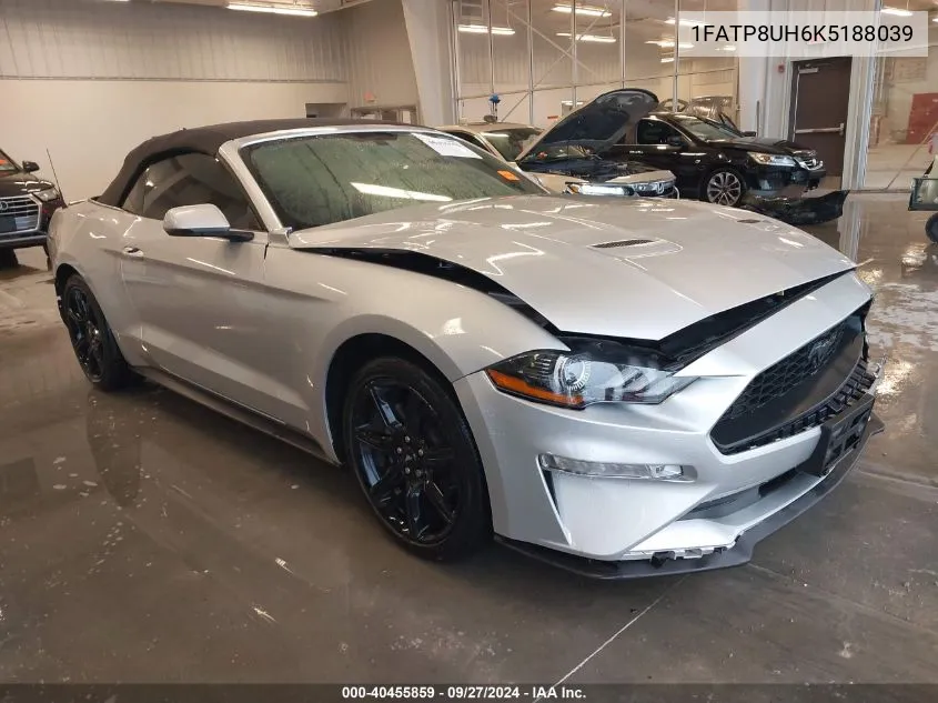 2019 Ford Mustang Ecoboost Premium VIN: 1FATP8UH6K5188039 Lot: 40455859