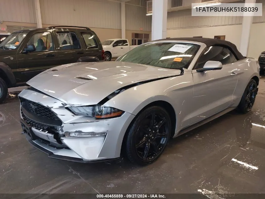 2019 Ford Mustang Ecoboost Premium VIN: 1FATP8UH6K5188039 Lot: 40455859