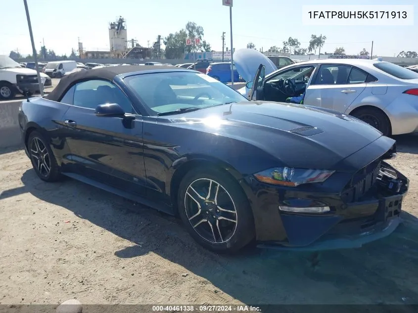 2019 Ford Mustang VIN: 1FATP8UH5K5171913 Lot: 40461338