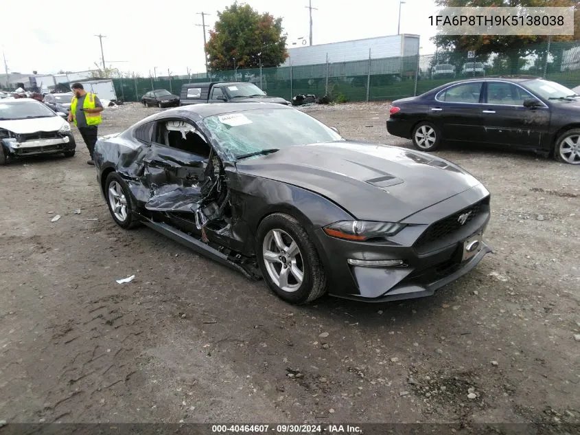 2019 Ford Mustang VIN: 1FA6P8TH9K5138038 Lot: 40464607