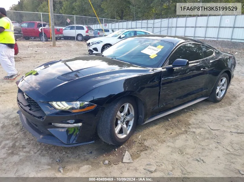 2019 Ford Mustang Ecoboost VIN: 1FA6P8TH3K5199529 Lot: 40499469