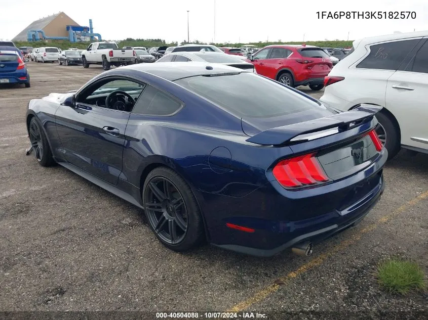 2019 Ford Mustang VIN: 1FA6P8TH3K5182570 Lot: 40504088