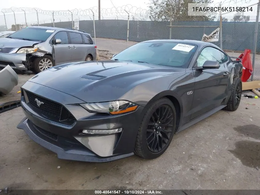 2019 Ford Mustang Gt Premium VIN: 1FA6P8CF6K5158214 Lot: 40541547