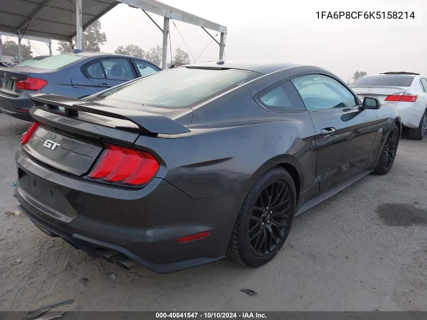 2019 Ford Mustang Gt Premium VIN: 1FA6P8CF6K5158214 Lot: 40541547