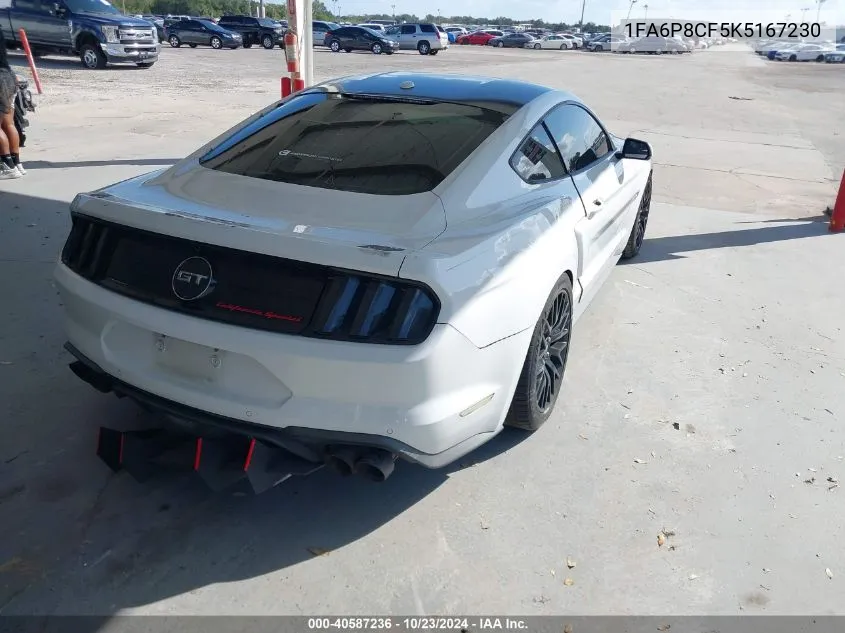 2019 Ford Mustang Gt Premium VIN: 1FA6P8CF5K5167230 Lot: 40587236