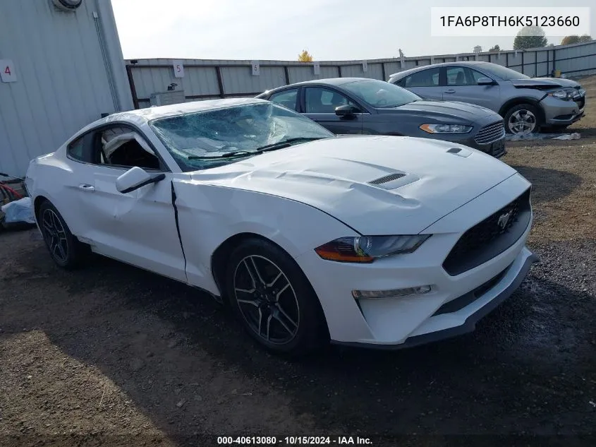 2019 Ford Mustang Ecoboost Premium VIN: 1FA6P8TH6K5123660 Lot: 40613080