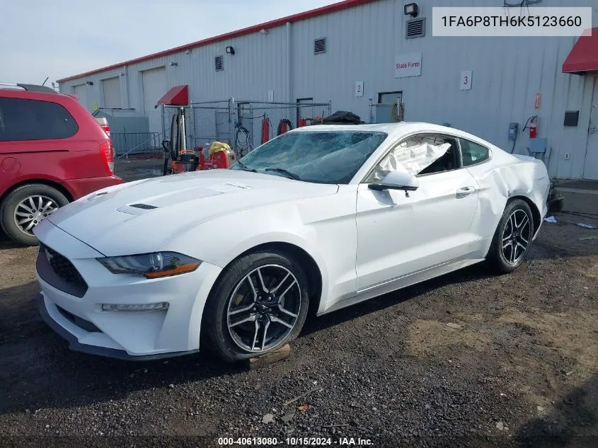 2019 Ford Mustang Ecoboost Premium VIN: 1FA6P8TH6K5123660 Lot: 40613080