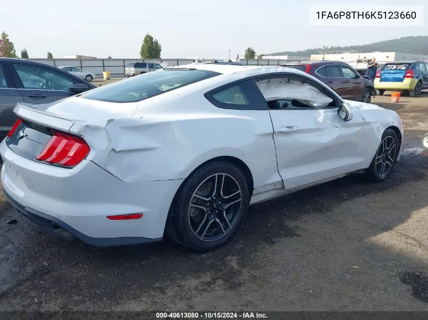 2019 Ford Mustang Ecoboost Premium VIN: 1FA6P8TH6K5123660 Lot: 40613080