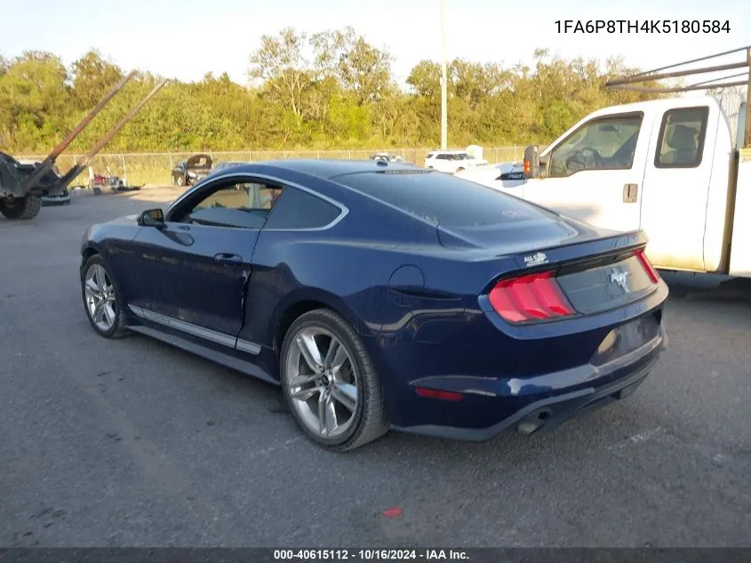 2019 Ford Mustang Ecoboost Premium VIN: 1FA6P8TH4K5180584 Lot: 40615112