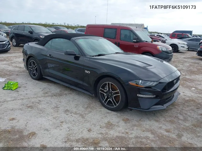 2019 Ford Mustang Gt Premium VIN: 1FATP8FF6K5109173 Lot: 40641709