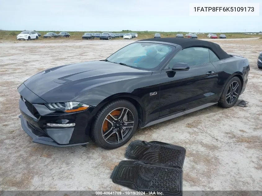 2019 Ford Mustang Gt Premium VIN: 1FATP8FF6K5109173 Lot: 40641709