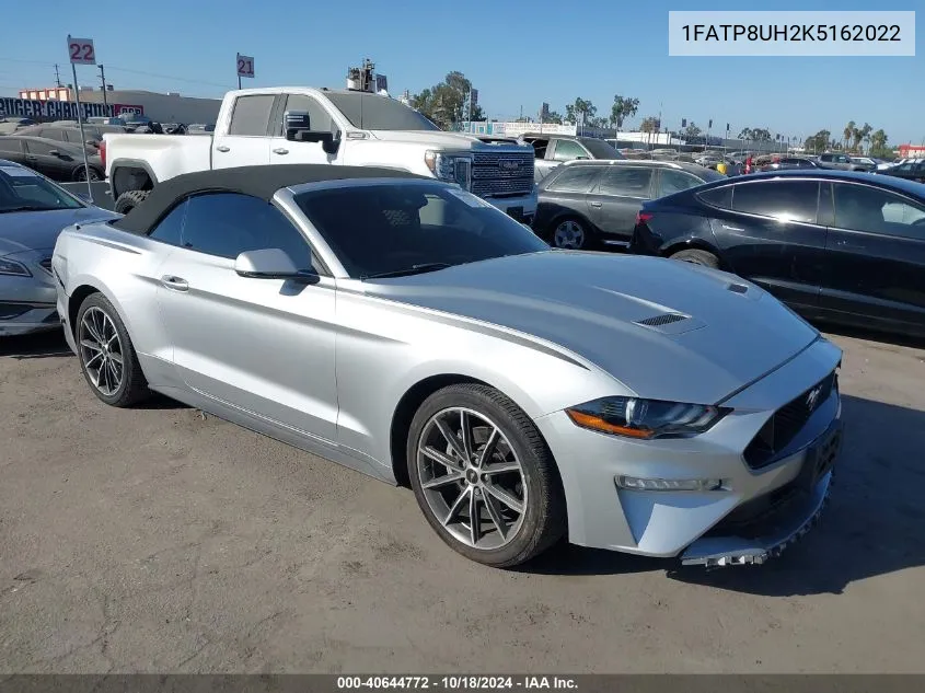 2019 Ford Mustang Ecoboost Premium VIN: 1FATP8UH2K5162022 Lot: 40644772