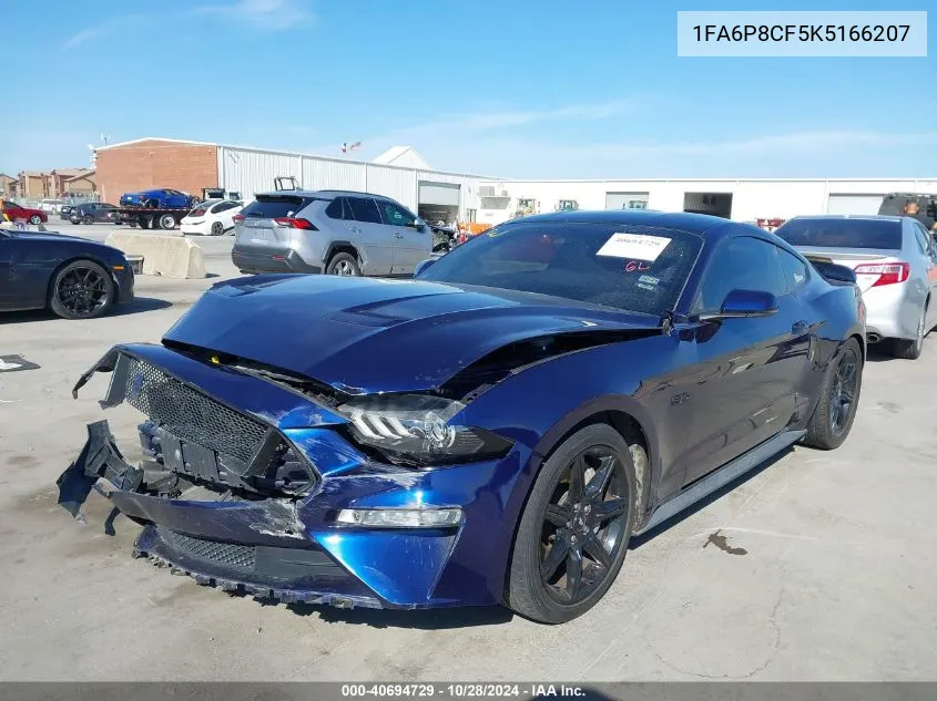 2019 Ford Mustang Gt Premium VIN: 1FA6P8CF5K5166207 Lot: 40694729