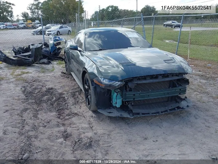 2019 Ford Mustang Bullitt VIN: 1FA6P8K04K5502541 Lot: 40717539