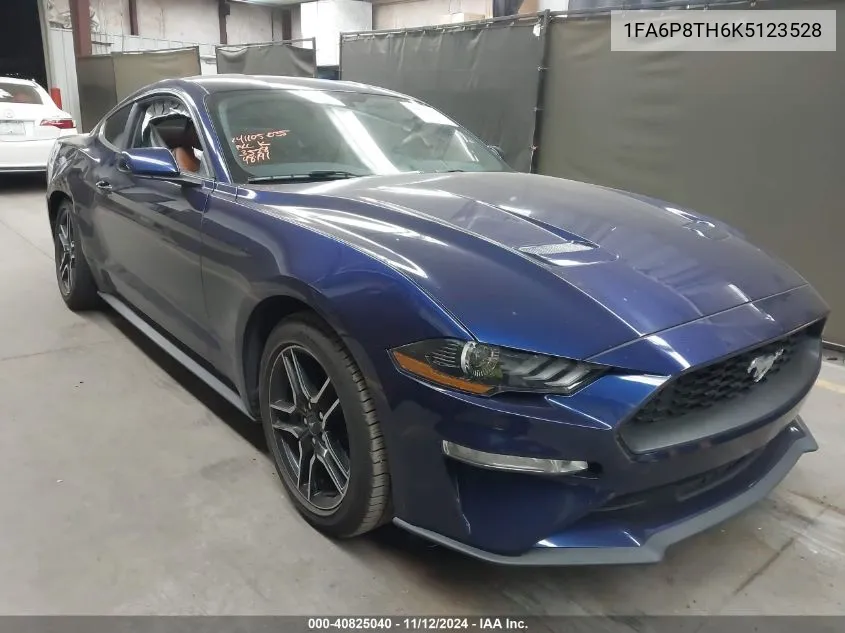 2019 Ford Mustang Ecoboost Premium VIN: 1FA6P8TH6K5123528 Lot: 40825040