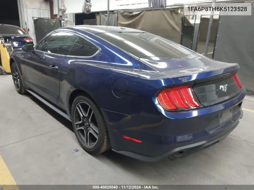 2019 Ford Mustang Ecoboost Premium VIN: 1FA6P8TH6K5123528 Lot: 40825040