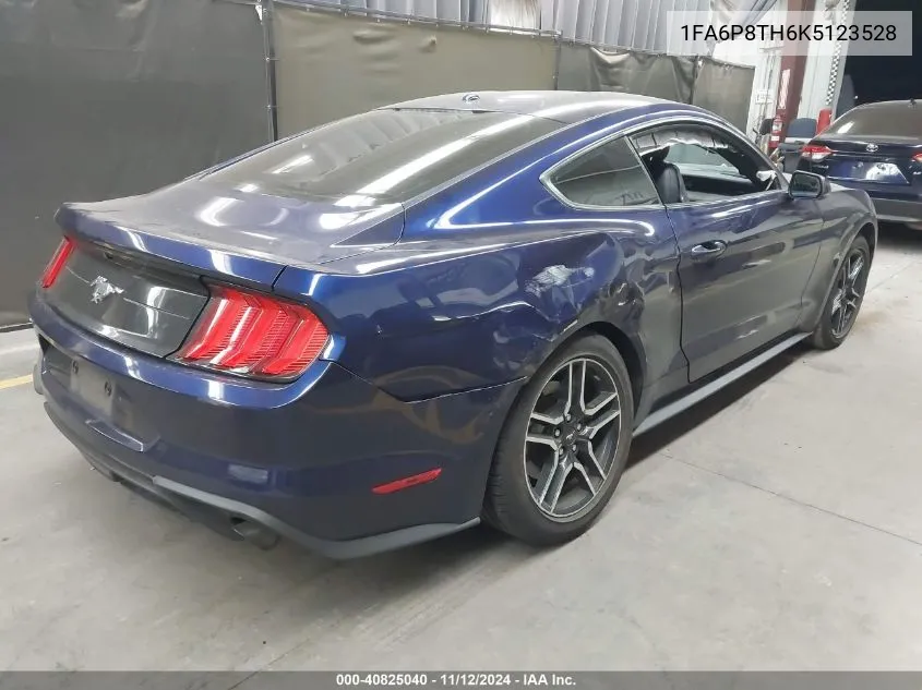 2019 Ford Mustang Ecoboost Premium VIN: 1FA6P8TH6K5123528 Lot: 40825040