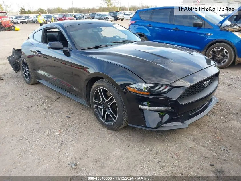 2019 Ford Mustang Ecoboost VIN: 1FA6P8TH2K5173455 Lot: 40848356