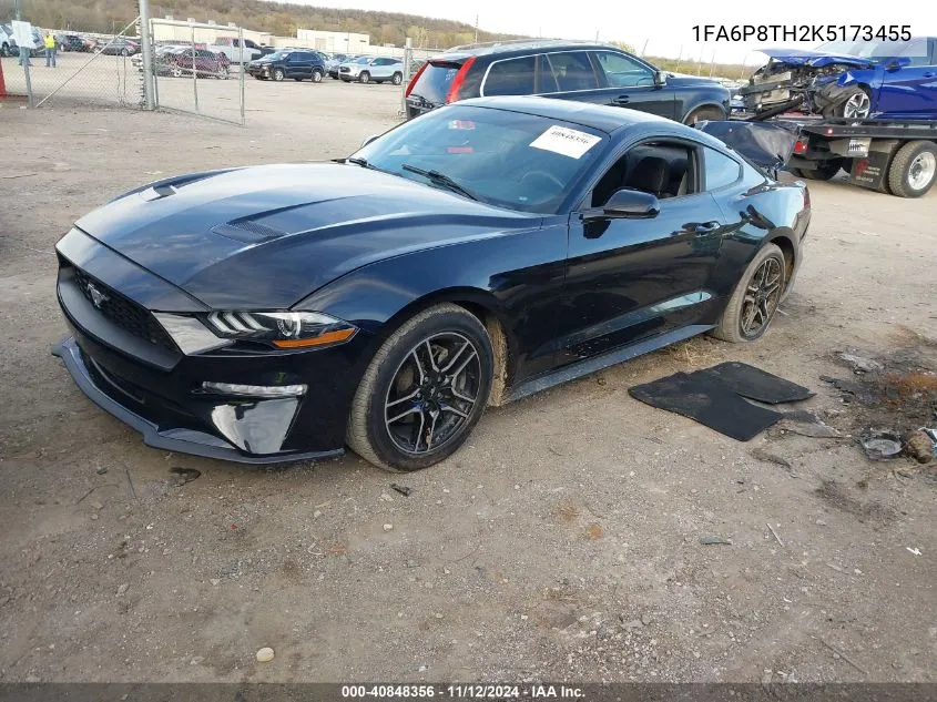 2019 Ford Mustang Ecoboost VIN: 1FA6P8TH2K5173455 Lot: 40848356