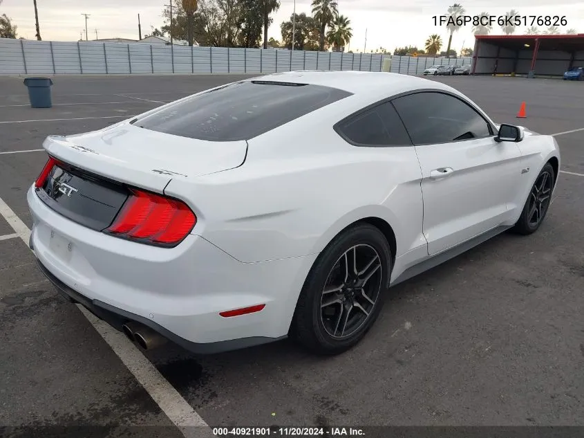 2019 Ford Mustang Gt Premium VIN: 1FA6P8CF6K5176826 Lot: 40921901