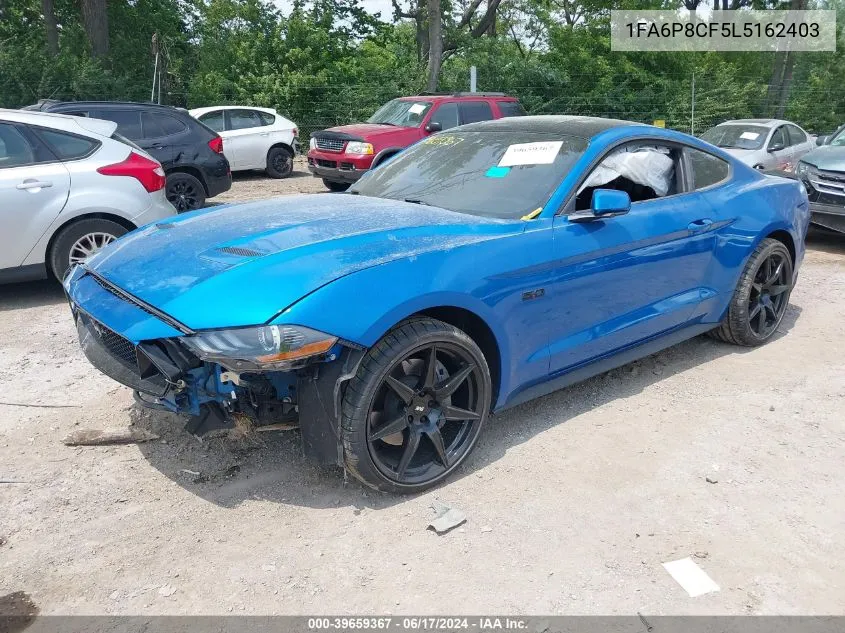 2020 Ford Mustang Gt Fastback VIN: 1FA6P8CF5L5162403 Lot: 39659367