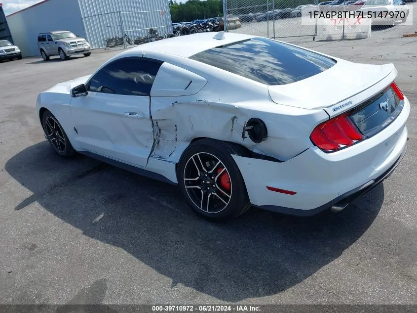 2020 Ford Mustang Ecoboost Premium Fastback VIN: 1FA6P8TH7L5147970 Lot: 39710972