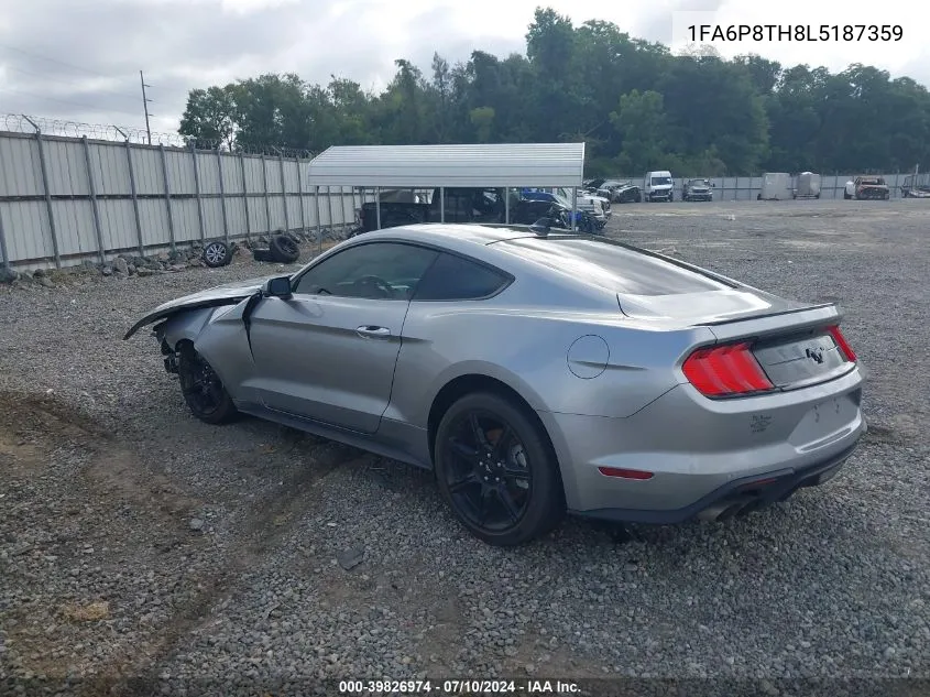 2020 Ford Mustang Ecoboost Premium Fastback VIN: 1FA6P8TH8L5187359 Lot: 39826974