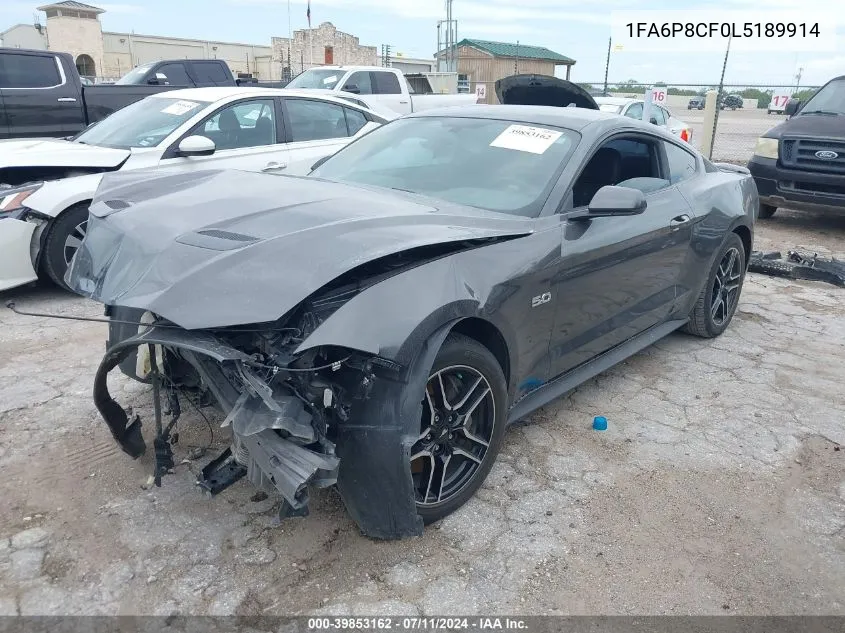 1FA6P8CF0L5189914 2020 Ford Mustang Gt Fastback