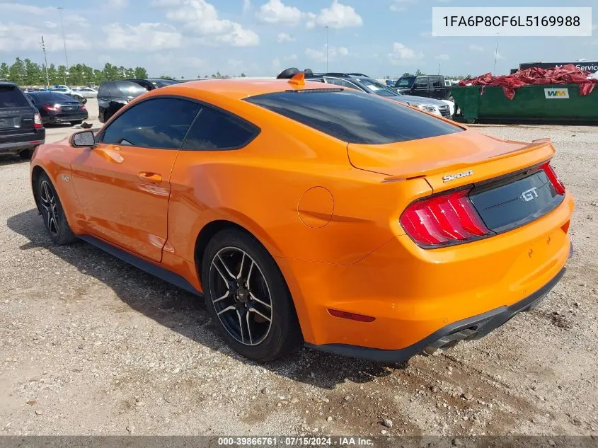 2020 Ford Mustang Gt Fastback VIN: 1FA6P8CF6L5169988 Lot: 39866761