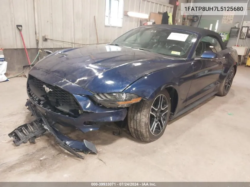 2020 Ford Mustang Ecoboost Premium VIN: 1FATP8UH7L5125680 Lot: 39933071